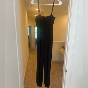 Posh Peanut Womens Black Ribbed Bamboo Romper S